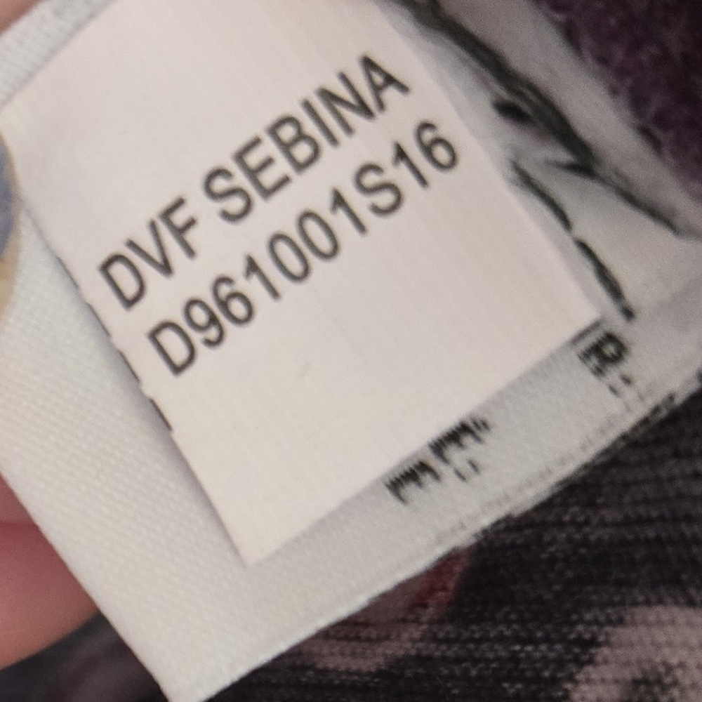 Diane Von Furstenberg Sebina Dress Size 6 Wool/Silk Pirouette Dot Amethyst - Picture 5 of 10